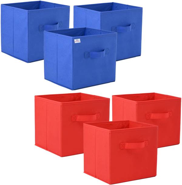 Heart Home Plain Square Foldable Toy & Book Storage Box Storage Box