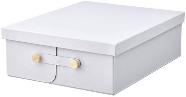 IKEA 50543052 SPINNROCK Box with compartments, white, 32x25x10 cm (12 ½x9 ¾x4 ") Storage Box