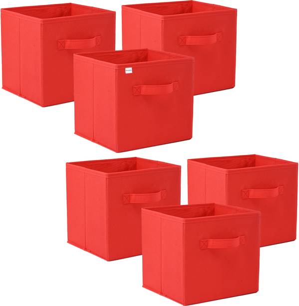HOMESTIC Plain Square Foldable Toy & Book Storage Box