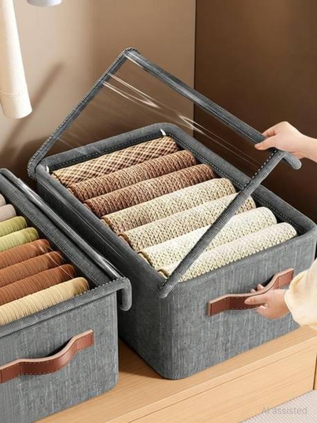 INJOFASH Storage Box for Clothes Foldable Cupboard Organizer for Clothes Storage Box