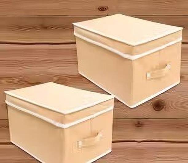 RHCRAFT Storage Box with Lid | Foldable Toy & Clothing Organizer for Kids Room Storage Box