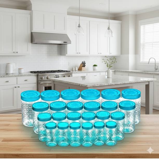 MAXTID 24 Pcs Kitchen Accessories Items,Fridge Storage Boxes Plastic Cupboard