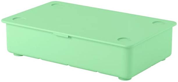 IKEA GLIS Box with lid, green, 34x21 cm (80604124) Storage Box