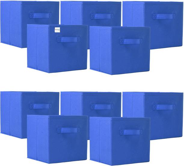 HOMESTIC Plain Square Foldable Toy & Book Storage Box