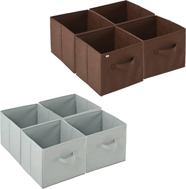 Heart Home Plain Square Foldable Toy & Book Storage Box Storage Box