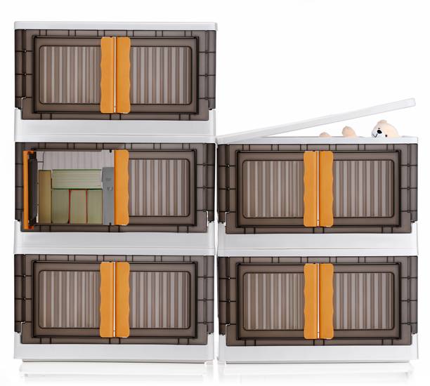Aalok Closet Organizer And Folding Storage Box Collapsible Wardrobe Cloth/Kids/Office Plastic Cupboard
