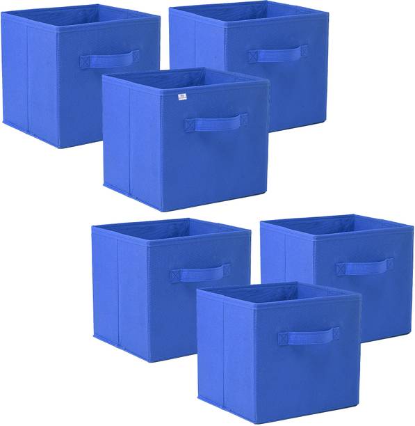 Heart Home Plain Square Foldable Toy & Book Storage Box Storage Box