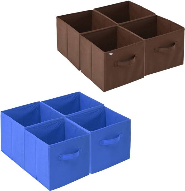 Heart Home Plain Square Foldable Toy & Book Storage Box Storage Box