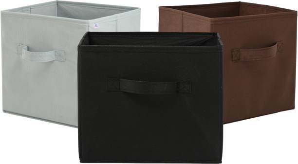 Heart Home Plain Square Foldable Toy & Book Storage Box