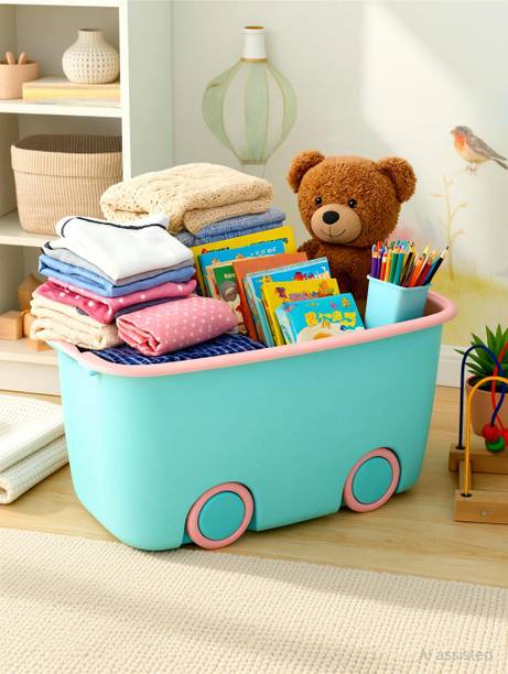 JEKEMI Kids Toy Storage Box With Lid Storage Box