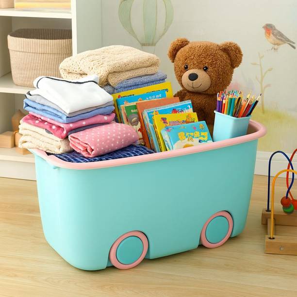 JEKEMI Kids Toy Storage Box With Lid Storage Box