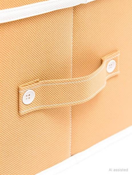 Crownsy Foldable Organizer Box for Cloths, Kid's toy with Top Lid (Pack of 1) Storage Box