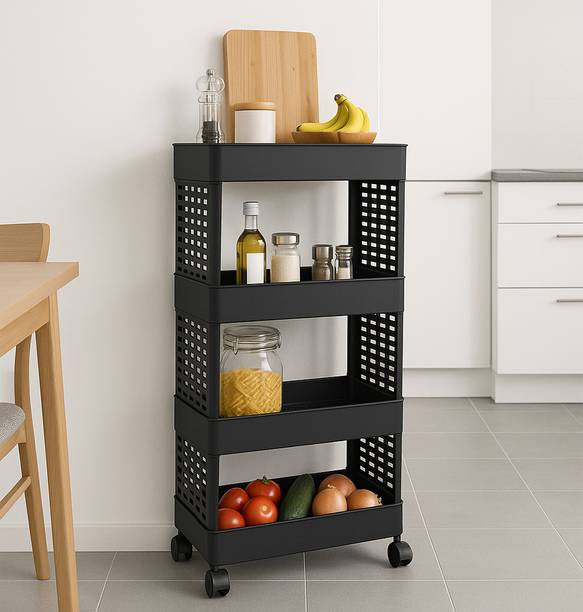 Surety for Safety Plastic Kitchen storage cabinet With Foldable Free Standing Plastic Kitchen Cabinet