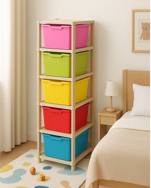 Surety for Safety 5 layer difin Plastic Modular Drawer System Plastic Free Standing Cabinet