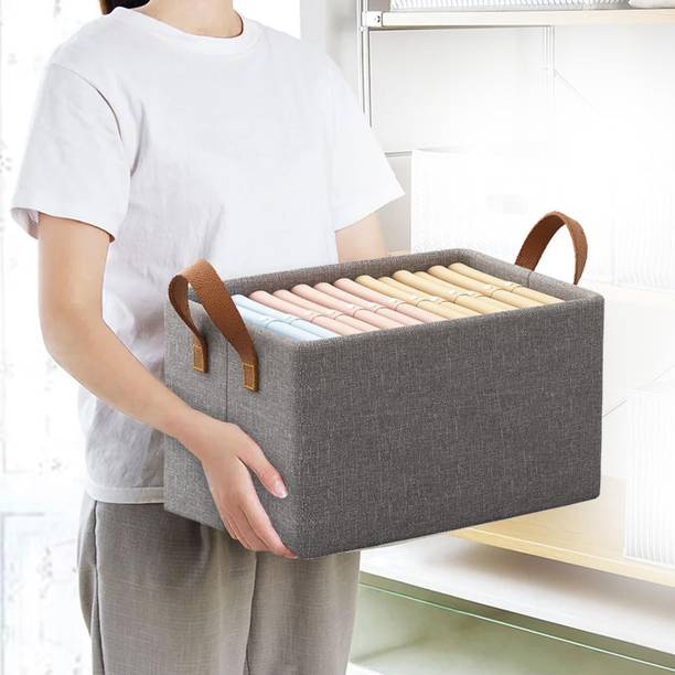NKKL 30 L Grey Laundry Stool/Storage