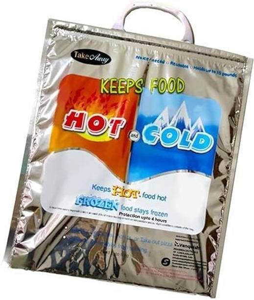 Milini Hot and Cold Small Bag for Food Storage, Reusable Thermal Aluminium Foil Plastic Storage Pouch