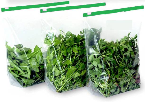 Denique Zip Lock Gusset Bag Reusable Slider Fruit Vegetable Food Freeze Storage Pouch Plastic Storage Pouch