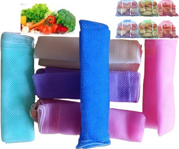 Imegaz ImegaZ Large Reusable Produce Fridge Storage Bags For Vegetables And Fruits Microfibre Storage Pouch