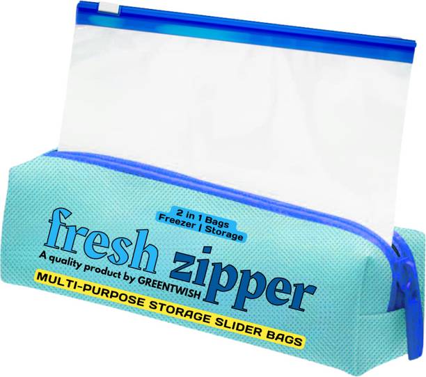 GreenTwish Multi-Purpose Food Storage Ziplock Bags | Sx5, Mx5, Lx5 Bags | Super Saver Combo Plastic Storage Pouch