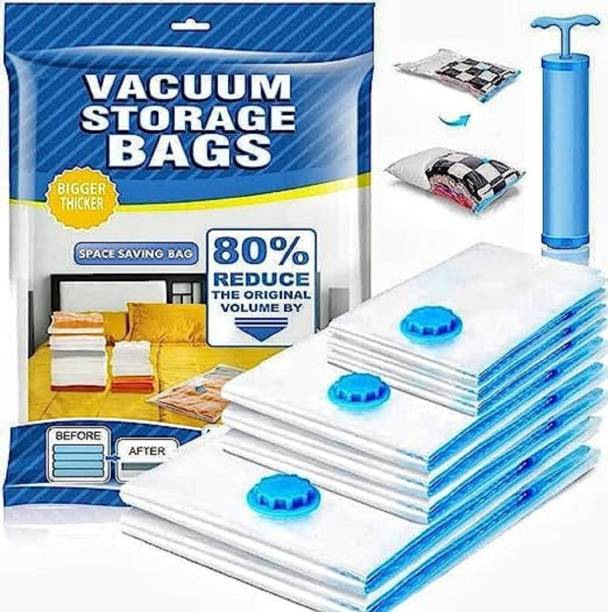 DEKIYANZ Space Saver Vacuum Storage Bags Save 80% Clothes Storage,Vacuum Storage Bags-6 High Volume Storage Vacuum Bags, Travel Storage Vacuum Bags