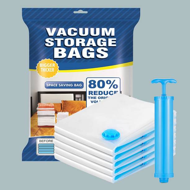 WE CLEVER Reusable Vacuum Storage Bags Travel Storage Vacuum Bags