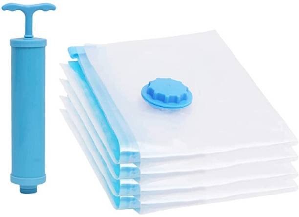 TINSUHG cloth with zip packing underbed organizer (3 Large Vaccum Bags Travel Storage Vacuum Bags