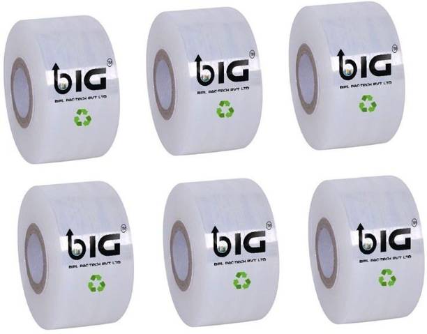 BIPLPACTECH 5 cm 328 ft Oxo-Biodegradable Packing Material (Pack of 6) Transparent stretch film roll