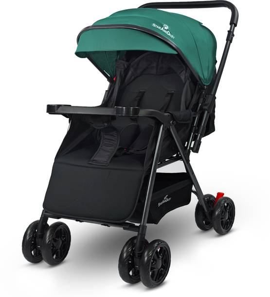 StarAndDaisy Foldable Baby Stroller for 0-3 years Newborn & Toddler, 360° Swivel Travel Pram Stroller