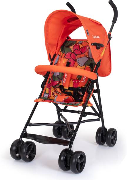 LuvLap Tutti Fruti Lightweight Baby Stroller, Recline Seat, 5-Point Harness, 15kg Stroller