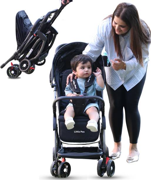 Little Pea One-Touch Button Fold,Travel Friendly with Pull Rod Stroller