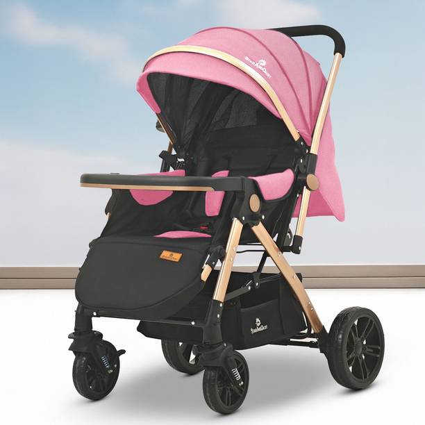 StarAndDaisy Foldable Baby Stroller for 0-3 year Infant & Toddler, 360° Swivel Lockable Wheel Stroller