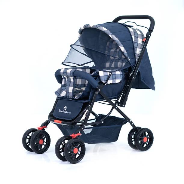 StarAndDaisy Reversible Baby Stroller and Pram with Mosquito Net and Wheel Breaks Stroller