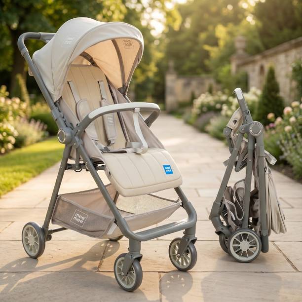 MeeMee Easy Go Baby Stroller for 0-3 Years, Baby & Kids With 5 Point Safety Harness Pram