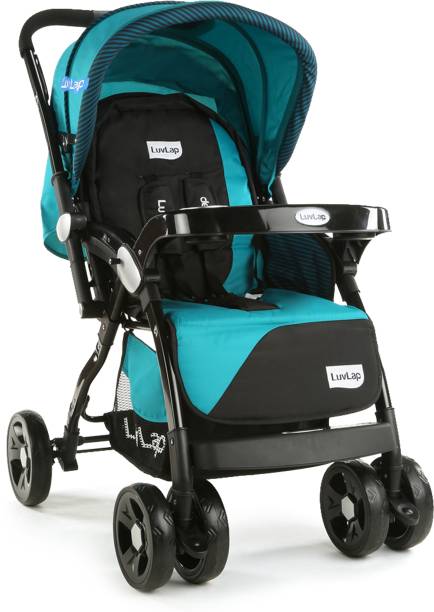 LuvLap Galaxy /Pram, Extra Large Seating Space, Easy Fold, Baby/Kids, 0-3 years Stroller