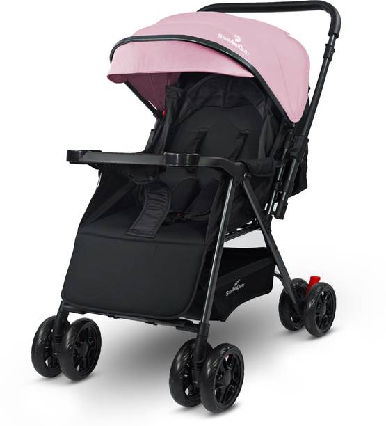 StarAndDaisy Foldable Baby Stroller for 0-3 years Newborn & Toddler, 360° Swivel Travel Pram Stroller