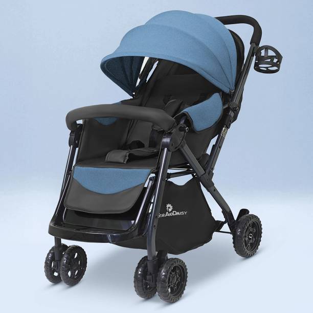 StarAndDaisy Foldable Baby Stroller for 0-3 year Infant & Toddler, 360° Swivel Lockable Wheel Stroller