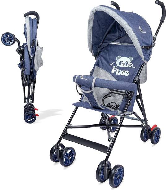 R for Rabbit Pixie Buggy & Stroller | Baby Stroller and Pram for Baby/Newborn/Kids - Buggy for Kids | Easy Foldable and Carry | Kids Age 6 Months -3 Years (Blue) Buggy