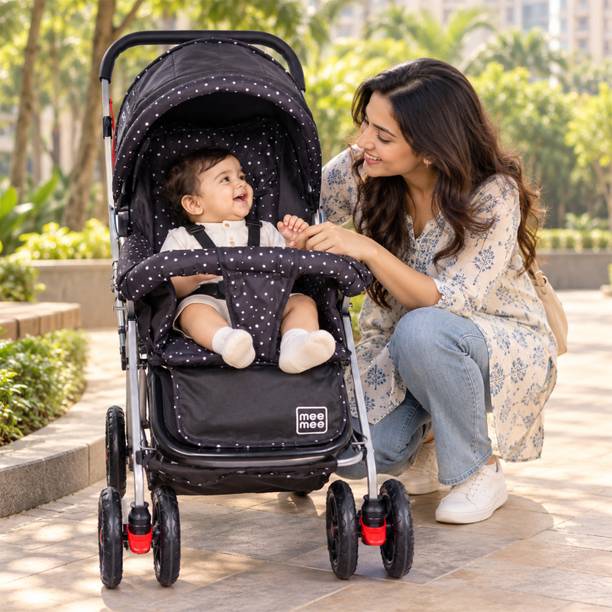 MeeMee Little Explorer Baby Stroller for 0-3 Years, Baby & Kids, 5 Point Safety Harness Pram