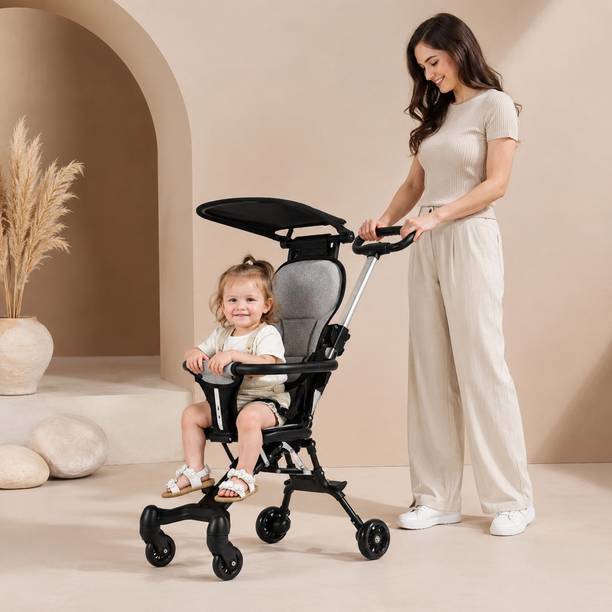 NUVIO Baby Stroller with Adjustable Canopy & Anti-Slip Handle Stroller