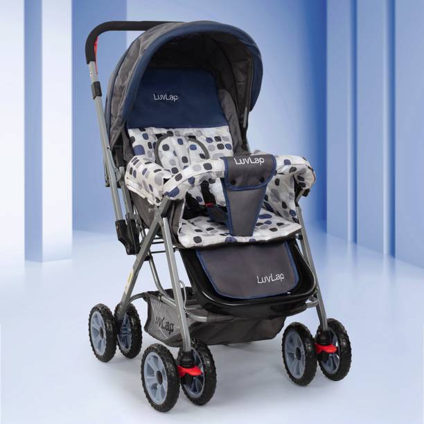 LuvLap Sunshine Stroller/Pram, Easy Fold, for Newborn Baby/Kids, 0-3 Years, Stroller