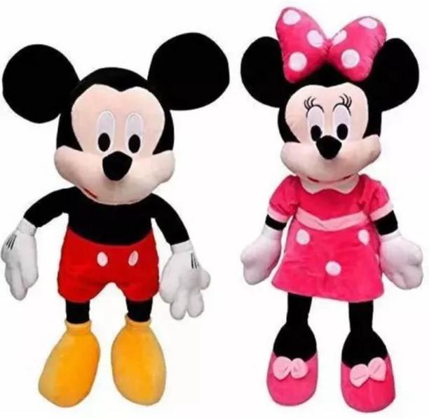 Saiak Combo of Mickey & Minnie Mouse Teddy Stuffed Toys Giant size for kids - 50cm  - 50 cm