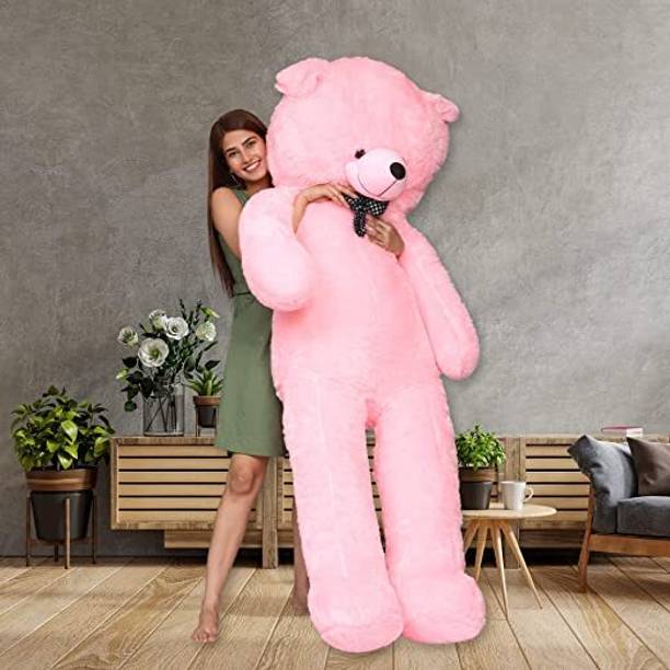 MOLAP KR SOFT TOYS LOVER teddy bear pink colors size 4 feet very soft teddy bear  - 120.1 cm