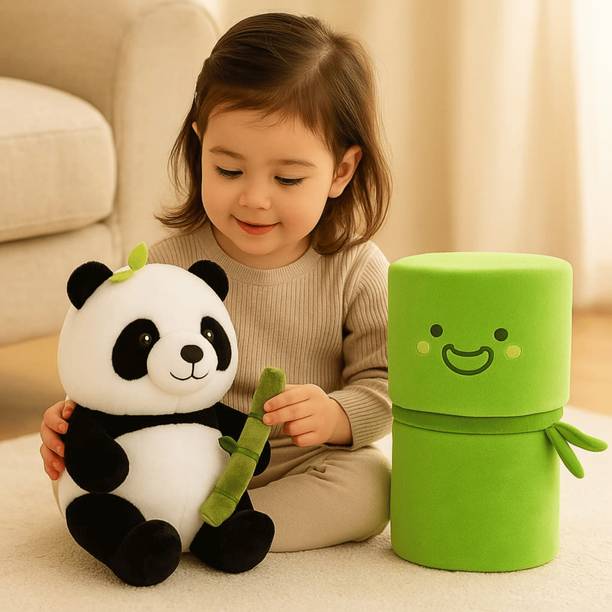 Printustaad Panda Bamboo Super Soft Toy, Cuddly Plush Teddy, Birthday Gift for Kids & Babies  - 25 cm