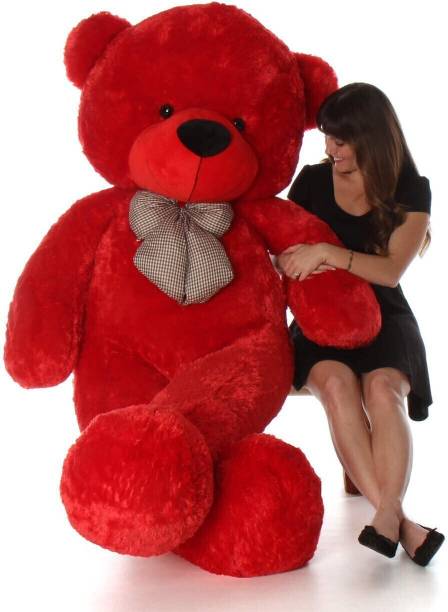 JST SOFT TOYS 3 Feet Long Hugable Teddy Bear - 91 cm (Pink)  - 89 cm
