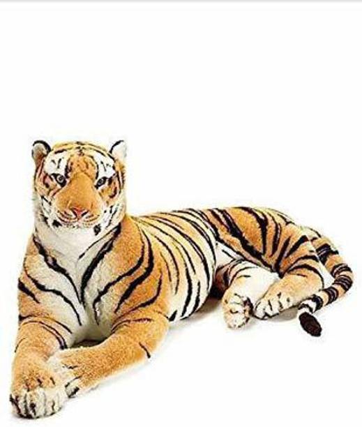 4AJ BAZAAR Tiger (Soft Toy_108Cm_Brown) - 108 cm