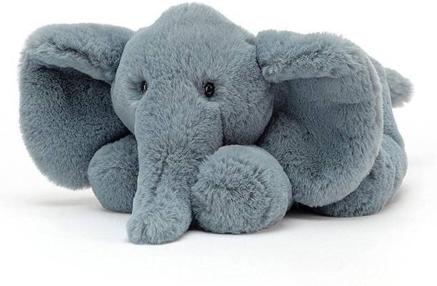 Fun4You Soft Plush Elephant Toy for Kids – Grey, Huggable Stuffed Animal  - 30 cm