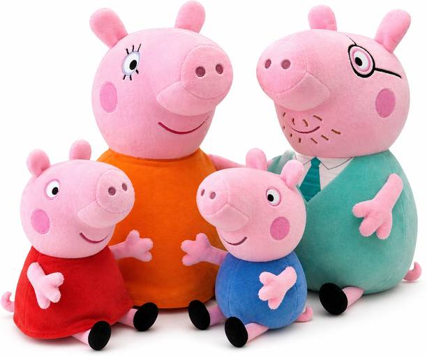 Haven Hug Peppa Pig Family Plush Toy Set of 4  - 18 cm