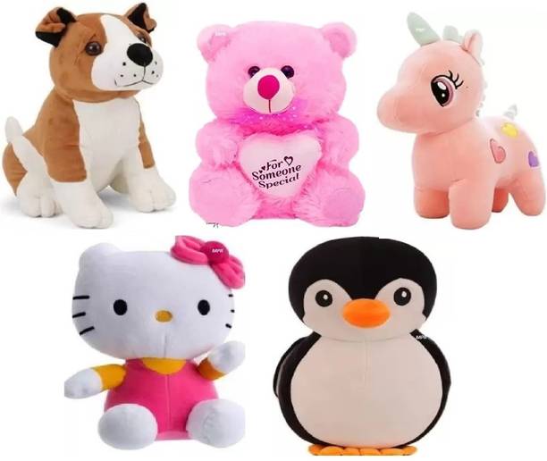 MPR ENTERPRISES Classic toy for kids boys & girls cute animals teddy bear, Set of 5  - 28 cm