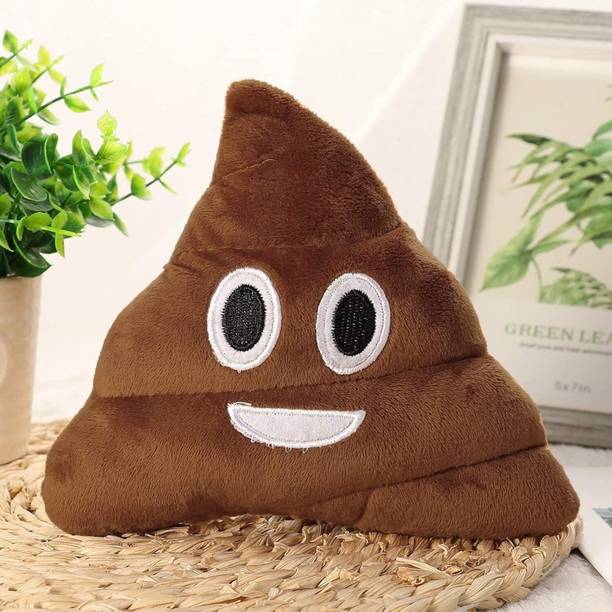 MissManvi Emoji Smiley Poop Emoticon Soft Toy Pillow / Stuffed Plush Cushion - 35 cm