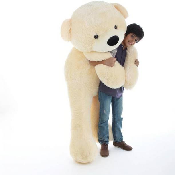 Omex 4 Feet Teddy Bear Soft Toys For Someone Special Gift-121 Cm (Cream)  - 121 cm